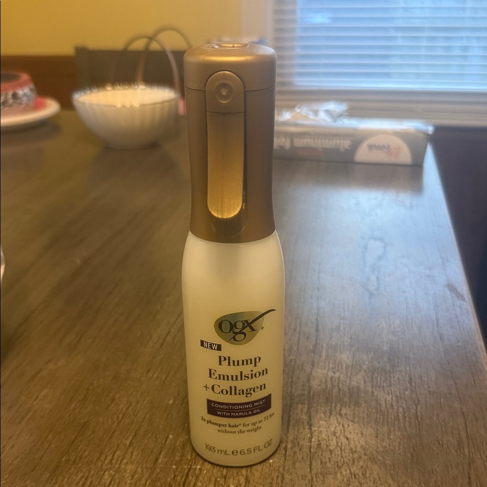 Brand new ogx plump emulsion and collagen conditioning mist